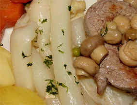 Schwabenpfanne, zarte Schweinefilets mit Champignons!